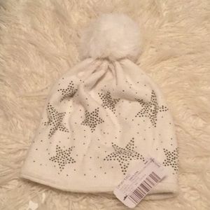 Celestine knitted hat real fur